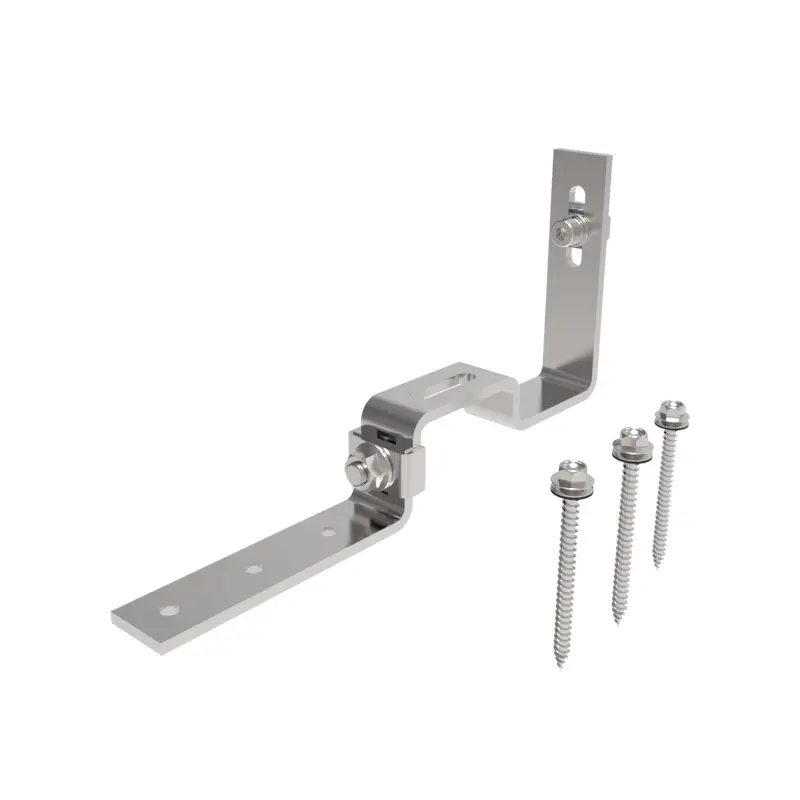 Goomax adjustable metal tiles roof hook with 3 × SUS410 6.3 × 65 mm wood screws and T-bolt set