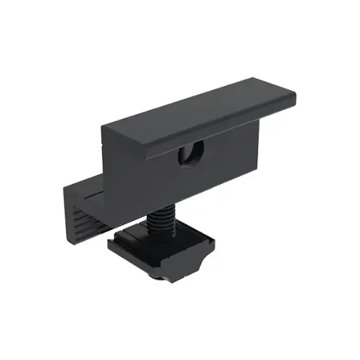 [GM-EC-30(35)-50-AZ-B] Goomax all-black 50 mm PV module end clamp for 30–35 mm frame height