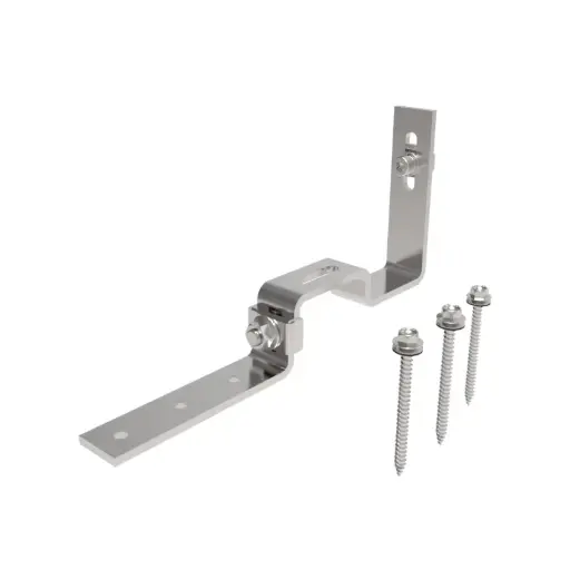 [GM-CTH-24-AZ] Goomax adjustable metal tiles roof hook with 3 × SUS410 6.3 × 65 mm wood screws and T-bolt set
