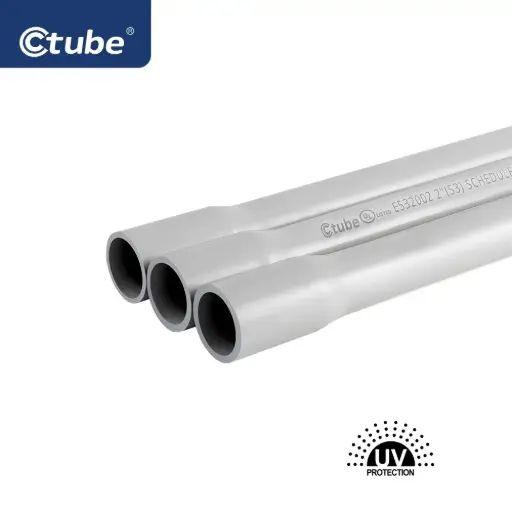 [HD-25-SR] 25mm Heavy Duty Solar Rigid Conduit / Grey / 10pcs x 4M